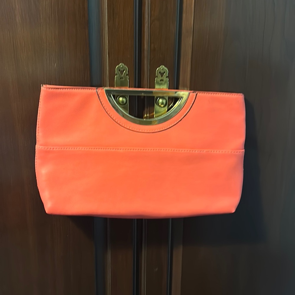 Pink clutch purse